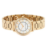 Marc Jacobs Roxy White Dial Rose Gold Steel Strap Watch for Women - MJ3527