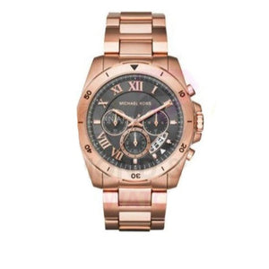 Buy Shop Michael Kors Brecken Chronograph Analog Black Dial Rose Gold Steel Strap Watch For Women - MK8563 USA Online