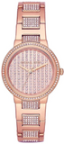 Michael Kors Gabbi Quartz Rose Gold Dial Rose Gold Steel Strap Watch For Women - MK3986