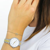 Buy Shop Michael Kors Pyper Quartz Silver Dial Two Tone Steel Strap Watch For Women - MK1041 USA Online