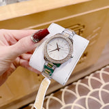 Buy Shop Michael Kors Liliane Quartz Mother of Pearl White Dial Two Tone Steel Strap Watch For Women - MK1048 USA Online