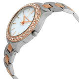 Buy Shop Michael Kors Liliane Quartz Mother of Pearl White Dial Two Tone Steel Strap Watch For Women - MK1048 USA Online