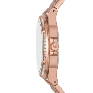Buy Shop Michael Kors Lennox Three Hand Rose Gold Dial Rose Gold Steel Strap Watch For Women - MK1063 USA Online