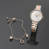 Buy Shop Michael Kors Pyper Quartz Mother of Pearl White Dial Two Tone Steel Strap Watch For Women - MK1066 USA Online