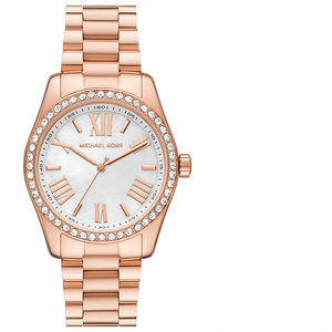 Buy Shop Michael Kors Lexington White Dial Rose Gold Steel Strap Watch for Women - MK1088 USA Online