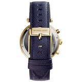 Buy Shop Michael Kors Parker Gold Dial Blue Leather Strap Watch for Women - MK2280 USA Online
