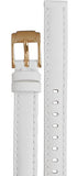 Buy Shop Michael Kors Slim Runway Quartz Gold Dial White Leather Strap Watch For Women - MK2389 USA Online