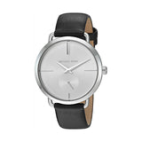 Buy Shop Michael Kors Portia Quartz White Dial Black Leather Strap Watch For Women - MK2658 USA Online