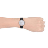 Buy Shop Michael Kors Pyper Quartz White Dial Black Leather Strap Watch For Women - MK2834 USA Online