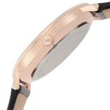 Buy Shop Michael Kors Pyper Quartz White Dial Black Leather Strap Watch For Women - MK2834 USA Online