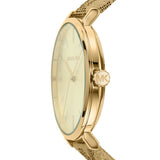 Buy Shop Michael Kors Addyson Quartz Gold Dial Gold Leather Strap Watch for Women - MK2952 USA Online