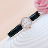 Buy Shop Michael Kors Camille Three-Hand Crystals White Dial Black Leather Strap Watch for Women - MK2962 USA Online