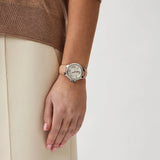 Buy Shop Michael Kors Camille Three-Hand Crystals White Dial Pink Leather Strap Watch for Women - MK2963 USA Online