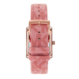 Buy Shop Michael Kors Emery Quartz Diamonds Red Dial Pink Leather Strap Watch For Women - MK2966 USA Online