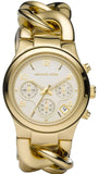 Buy Shop Michael Kors Runway Twist Gold Dial Gold Stainless Steel Strap Watch for Women - MK3131 USA Online