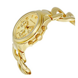 Buy Shop Michael Kors Runway Twist Gold Dial Gold Stainless Steel Strap Watch for Women - MK3131 USA Online