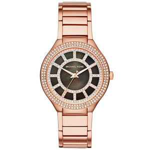Buy Shop Michael Kors Kerry Black Mother of Pearl Dial Rose Gold Dial Watch for Women - MK3397 USA Online