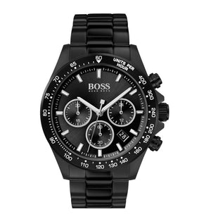 Buy Shop Hugo Boss Hero Black Dial Black Steel Strap Watch for Men - 1513754 USA Online