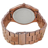 Buy Shop Michael Kors Runway Quartz Brown Dial Brown Steel Strap Watch For Women - MK3418 USA Online