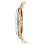 Buy Shop Michael Kors Slim Runway Green Dial Gold Steel Strap Watch for Women - MK3435 USA Online