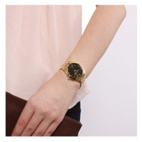 Buy Shop Michael Kors Runway Black Dial Gold Steel Strap Watch for Women - MK3478 USA Online