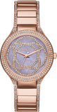 Buy Shop Michael Kors Kerry Purple Dial Rose Gold Stainless Steel Strap Watch for Women - MK3482 USA Online