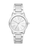 Buy Shop Michael Kors Hartman Quartz Silver Dial Silver Steel Strap Watch For Women - MK3489 USA Online