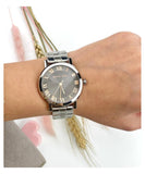 Buy Shop Michael Kors Norie Grey Dial Silver Stainless Steel Strap Watch for Women - MK3559 USA Online