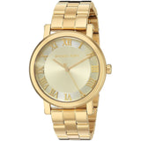 Buy Shop Michael Kors Jaryn Analog Quartz Gold Dial Gold Steel Strap Watch For Women - MK3500 USA Online
