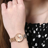 Buy Shop Michael Kors Portia Rose Gold Dial Rose Gold Steel Strap Watch for Women - MK3640 USA Online