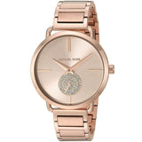 Buy Shop Michael Kors Portia Rose Gold Dial Rose Gold Steel Strap Watch for Women - MK3640 USA Online