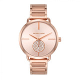 Buy Shop Michael Kors Portia Rose Gold Dial Rose Gold Steel Strap Watch for Women - MK3640 USA Online
