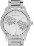 Buy Shop Michael Kors Harman Analog Silver Dial Silver Steel Strap Watch For Women - MK3672 USA Online