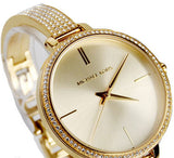 Buy Shop Michael Kors Jaryn Quartz Gold Dial Gold Steel Strap Watch For Women - MK3784 USA Online
