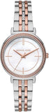 Buy Shop Michael Kors Cinthia Mother of Pearl Dial Two Tone Steel Strap Watch For Women - MK3831 USA Online