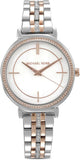 Buy Shop Michael Kors Cinthia Mother of Pearl Dial Two Tone Steel Strap Watch For Women - MK3831 USA Online