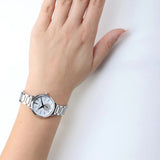 Buy Shop Michael Kors Portia Quartz Silver Dial Silver Steel Strap Watch For Women - MK3837 USA Online