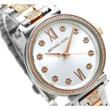 Buy Shop Michael Kors Sophie Chronograph Silver Dial Two Tone Steel Strap Watch For Women - MK3880 USA Online