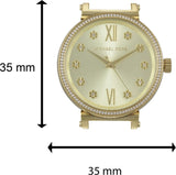 Buy Shop Michael Kors Sofie Quartz Gold Dial Gold Steel Strap Watch For Women - MK3881 USA Online