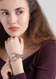 Buy Shop Michael Kors Sofie Quartz Rose Gold Dial Rose Gold Steel Strap Watch For Women - MK3882 USA Online