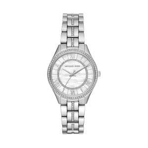 Buy Shop Michael Kors Lauryn Mother of Pearl Dial Silver Steel Strap Watch for Women - MK3900 USA Online