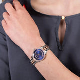 Buy Shop Michael Kors Lauryn Quartz Blue Dial Two Tone Steel Strap Watch For Women - MK3929 USA Online