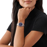 Buy Shop Michael Kors Lauryn Quartz Blue Dial Two Tone Steel Strap Watch For Women - MK3929 USA Online