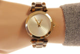 Buy Shop Michael Kors Delray Gold Dial Two Tone Steel Strap Watch for Women - MK4314 USA Online