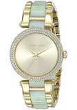 Buy Shop Michael Kors Delray Rose Gold Dial Two Tone Steel Strap Watch for Women - MK4317 USA Online