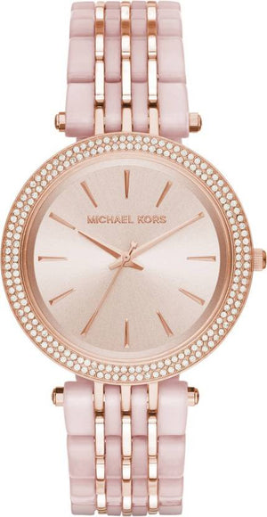 Buy Shop Michael Kors Darci Rose Gold Dial Two Tone Steel Strap Watch for Women - MK4327 USA Online