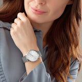 Buy Shop Michael Kors Pyper Quartz White Dial Silver Mesh Strap Watch for Women - MK4338 USA Online