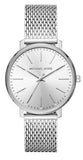 Buy Shop Michael Kors Pyper Quartz White Dial Silver Mesh Strap Watch for Women - MK4338 USA Online