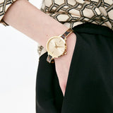 Buy Shop Michael Kors Jaryn Quartz Gold Dial Two Tone Steel Strap Watch for Women - MK4341 USA Online
