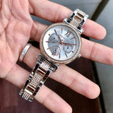 Buy Shop Michael Kors Sofie Chronograph White Dial Two Tone Steel Strap Watch For Women - MK4353 USA Online